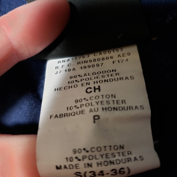 THRASHER‎ MAGAZINE x VINTAGE flame logo navy pull over hoodie size Small - Picture 4 of 10